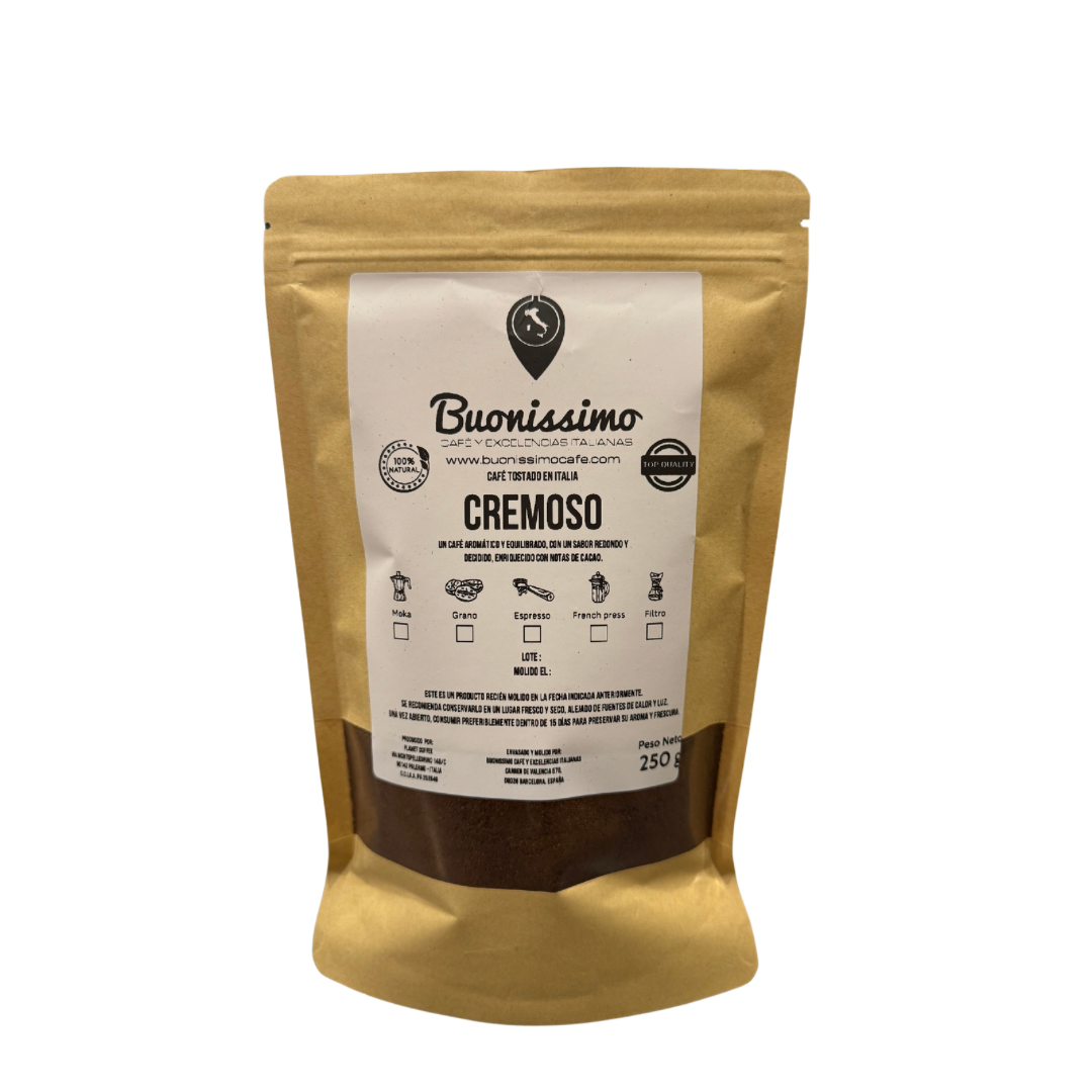 Café molido CREMOSO 250 g Buonissimo café