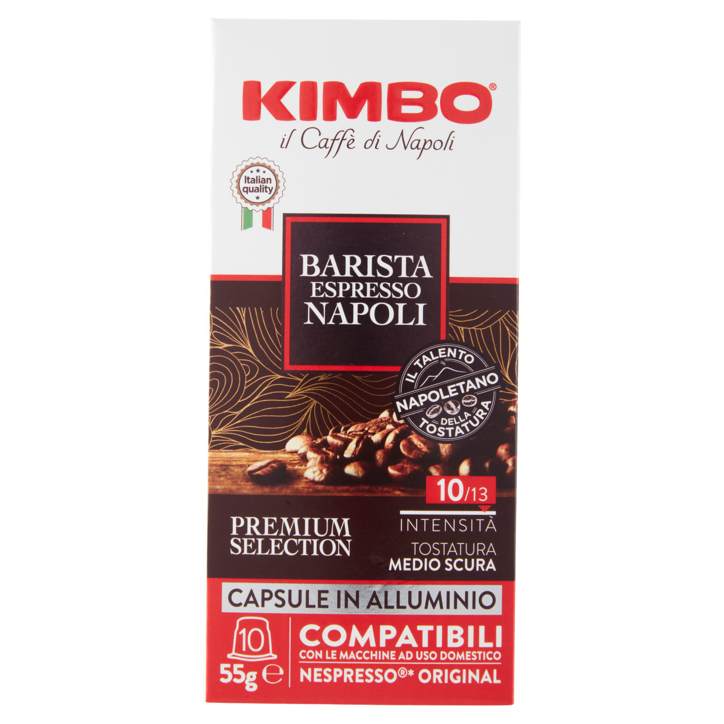 10 cápsulas compatibles *NESPRESSO Barista Espresso Napoli KIMBO