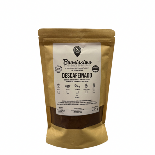 Café molido DESCAFEINADO 250 g Buonissimo Café