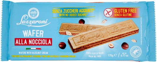 Wafer Nocciola Lazzaroni 175 g SIN GLUTEN