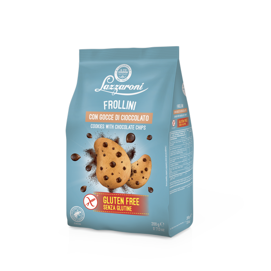 Frollino con gocce di cioccolato 200 gr Lazzaroni SIN GLUTEN