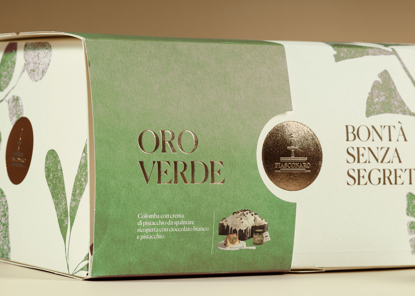 Colomba Artesanal Fiasconaro de PISTACHO ORO VERDE 1 kg