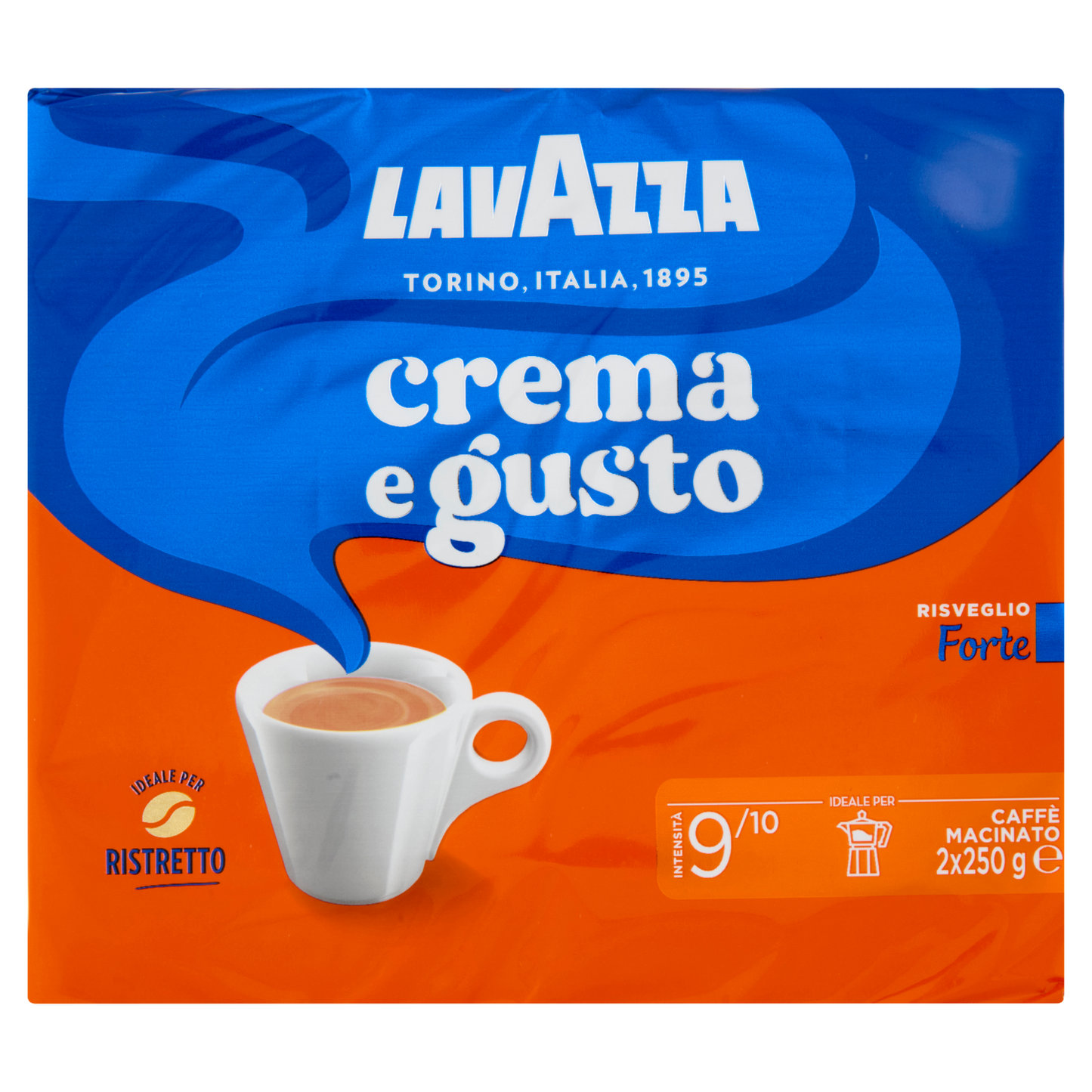 Café molido Crema e Gusto Forte LAVAZZA 2 x 250 g
