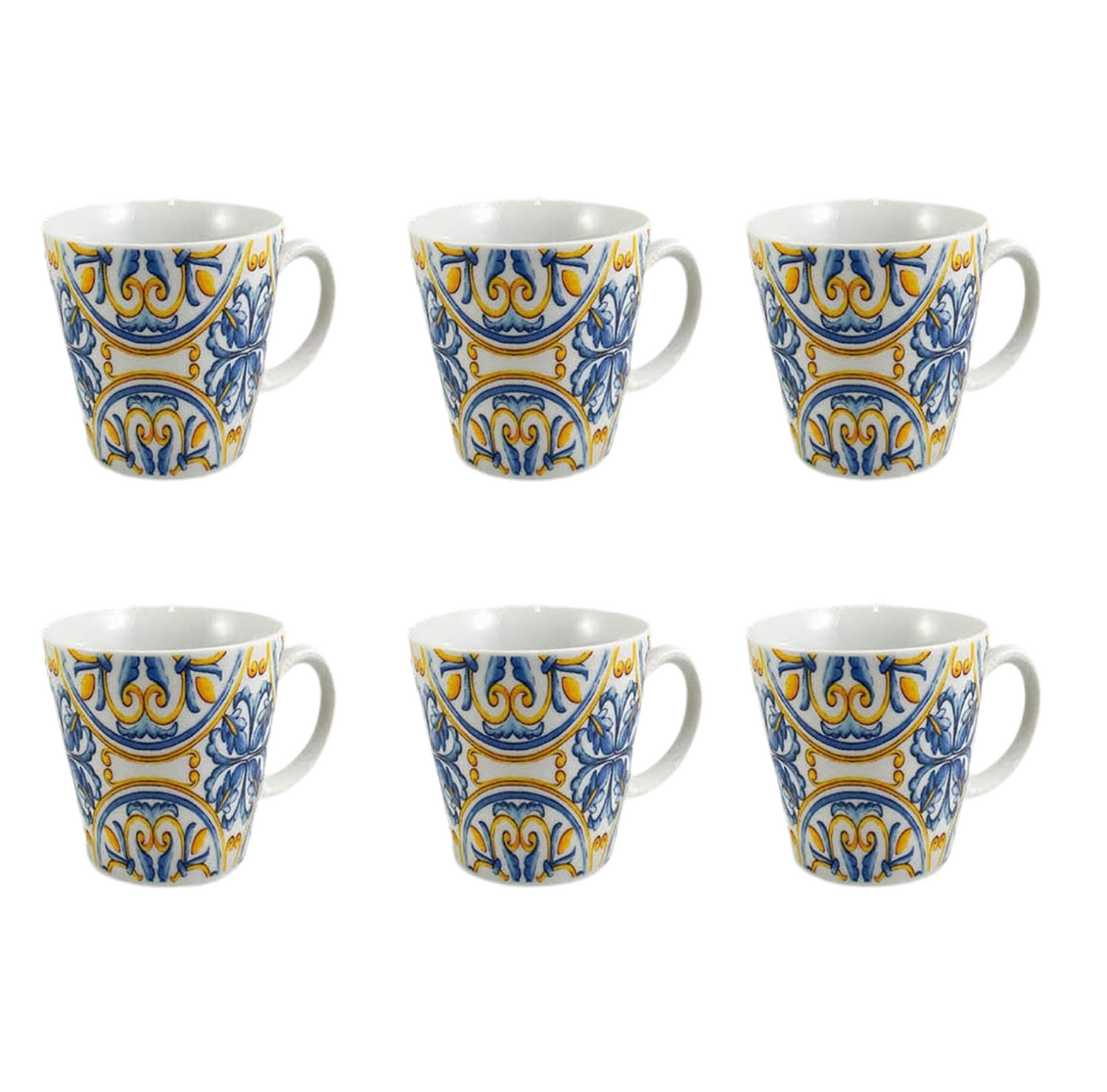 Set 6 Tazas Café Vietri