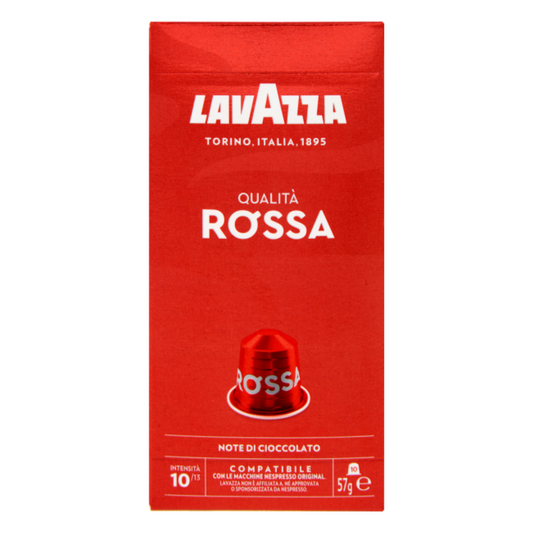 10 cápsulas compatibles *NESPRESSO Qualità Rossa Lavazza