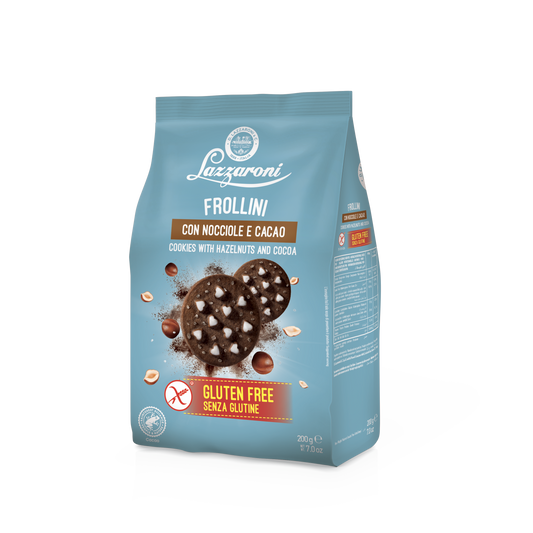 Frollini con Nocciola e Cacao 200 gr Lazzaroni SIN GLUTEN