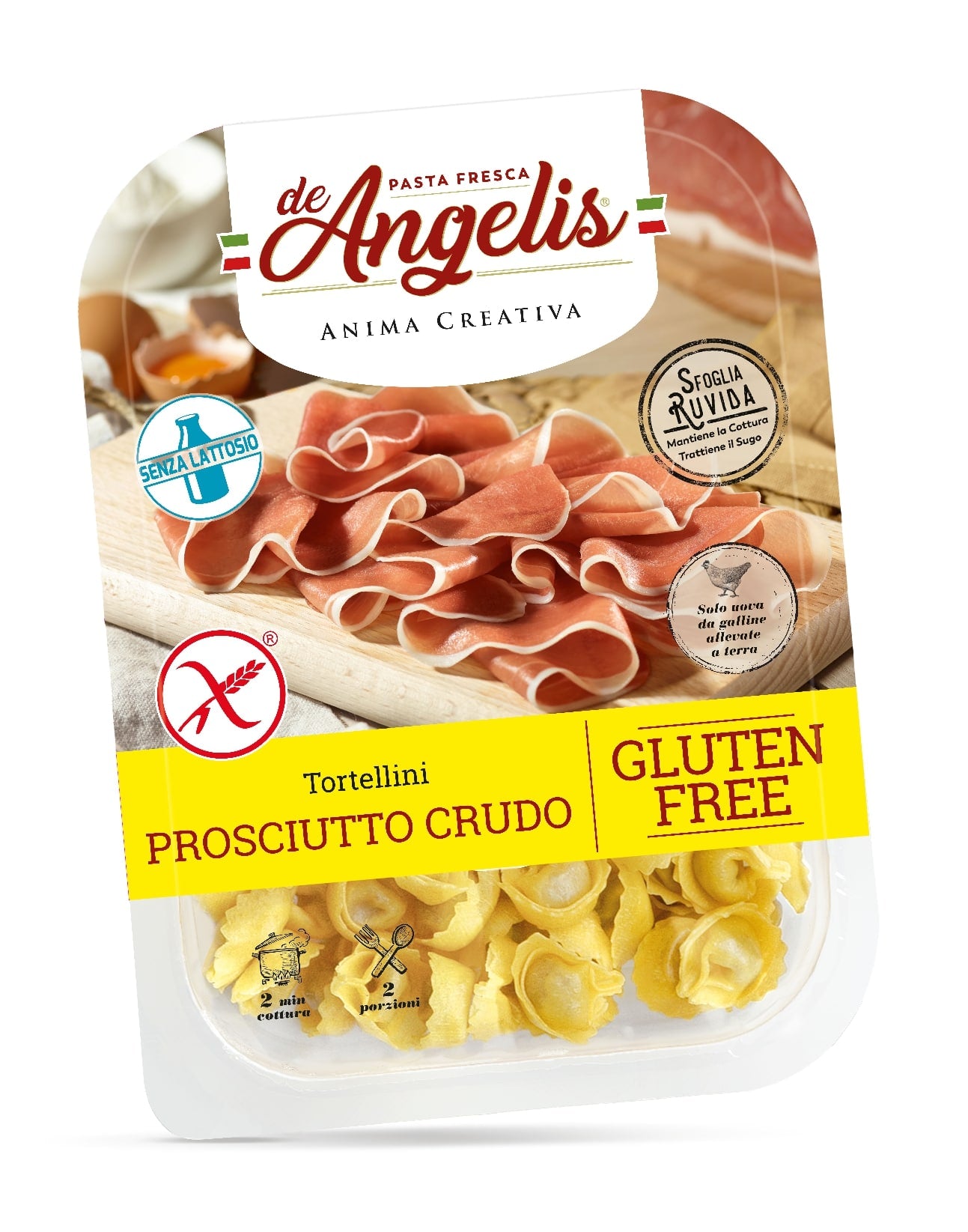 Tortellini al Prosciutto Crudo 250g De Angelis GLUTEN FREE