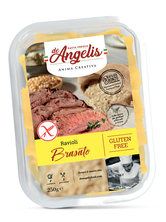 Pasta fresca Ravioli con Brasato 250 gr SIN GLUTEN