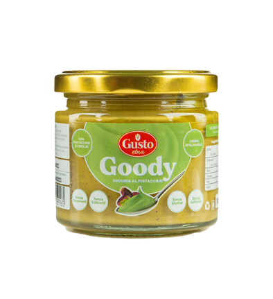 Crema di Pistacchio 50% Goody Gusto Etna 190 gr SIN LACTOSA - SIN GLUTEN
