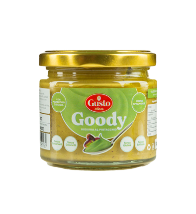Crema di Pistacchio 50% Goody Gusto Etna 190 gr SIN LACTOSA - GLUTEN FREE