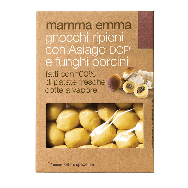 Gnocchi rellenos con Asiago DOP y Porcini 400 gr