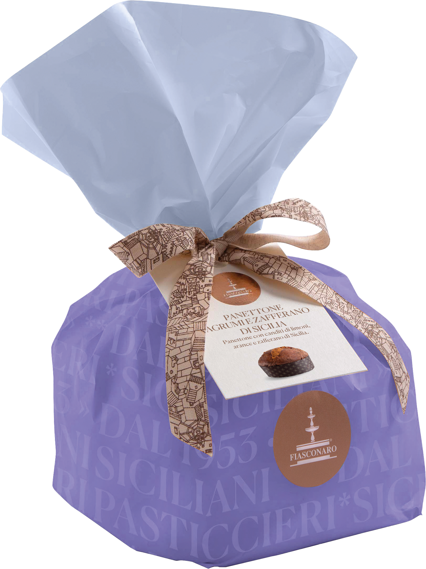 Panettone Artesanal Fiasconaro CÍTRICOS Y AZAFRÁN DE SICILIA 500 gr