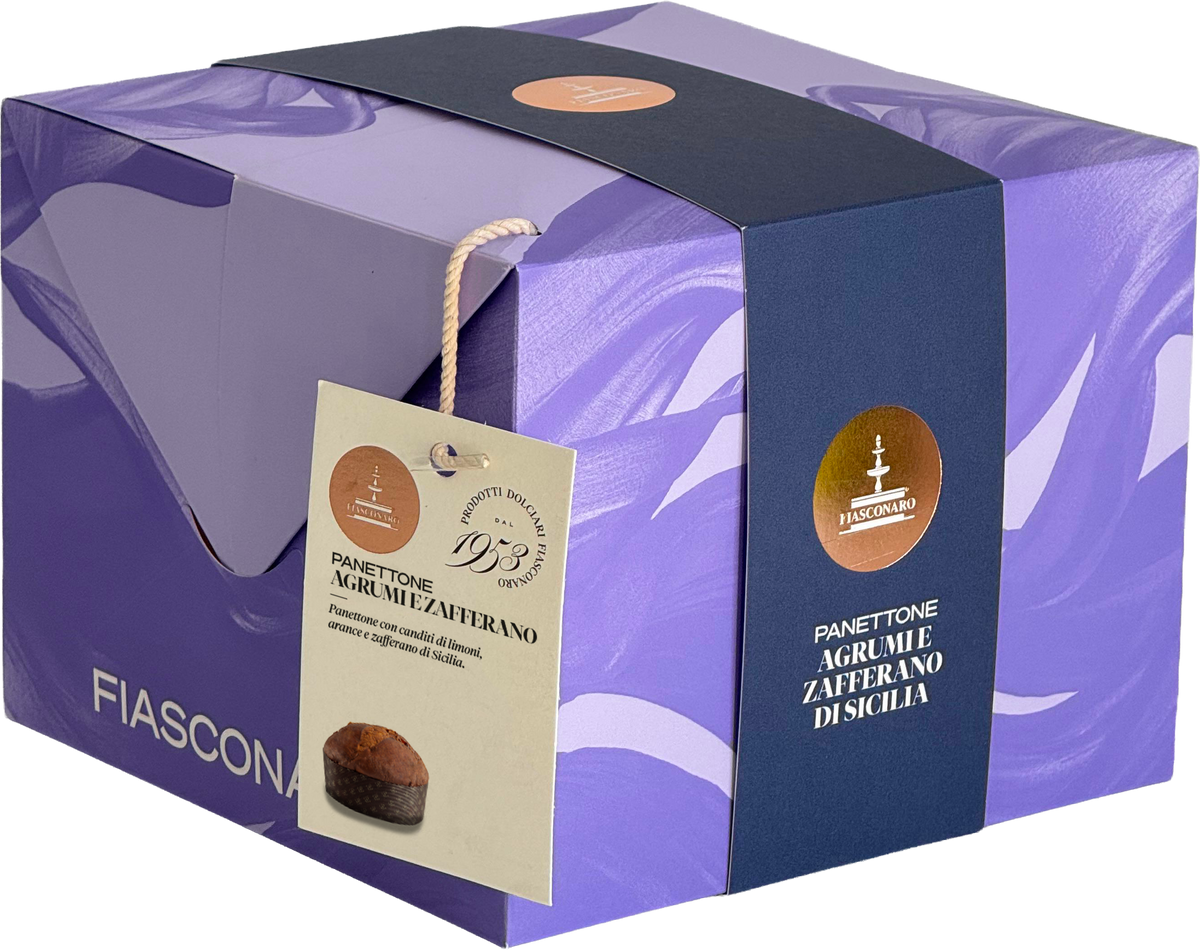 Panettone Artesanal Fiasconaro CÍTRICOS Y AZAFRÁN DE SICILIA 500 gr
