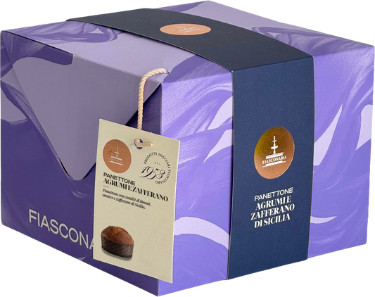 Panettone Artesanal Fiasconaro CÍTRICOS Y AZAFRÁN DE SICILIA 500 gr