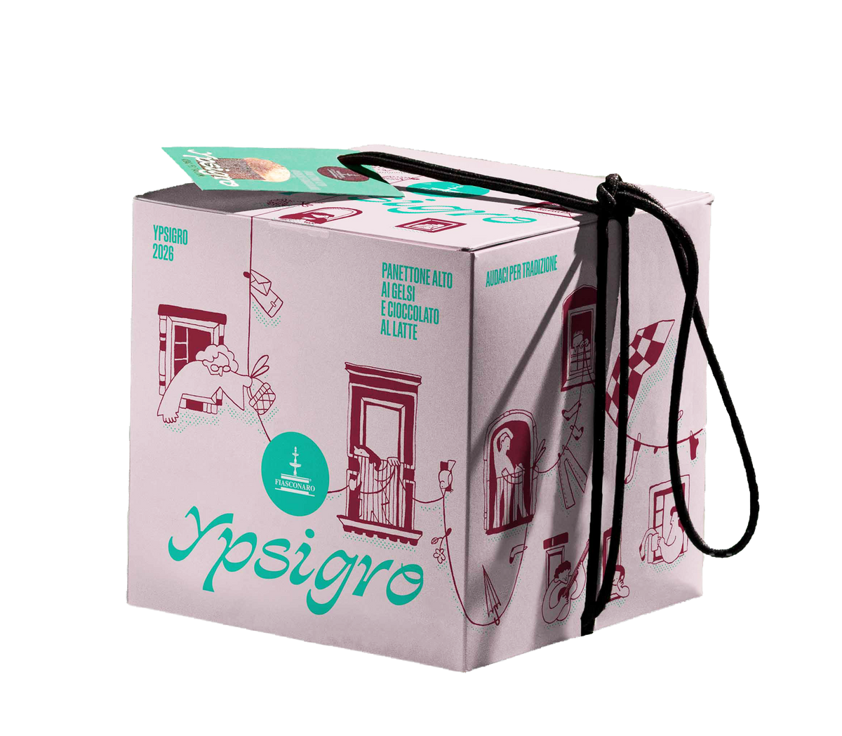 Panettone Artesanal Ypsigro con Moras y Chocolate con leche Fiasconaro 750 gr