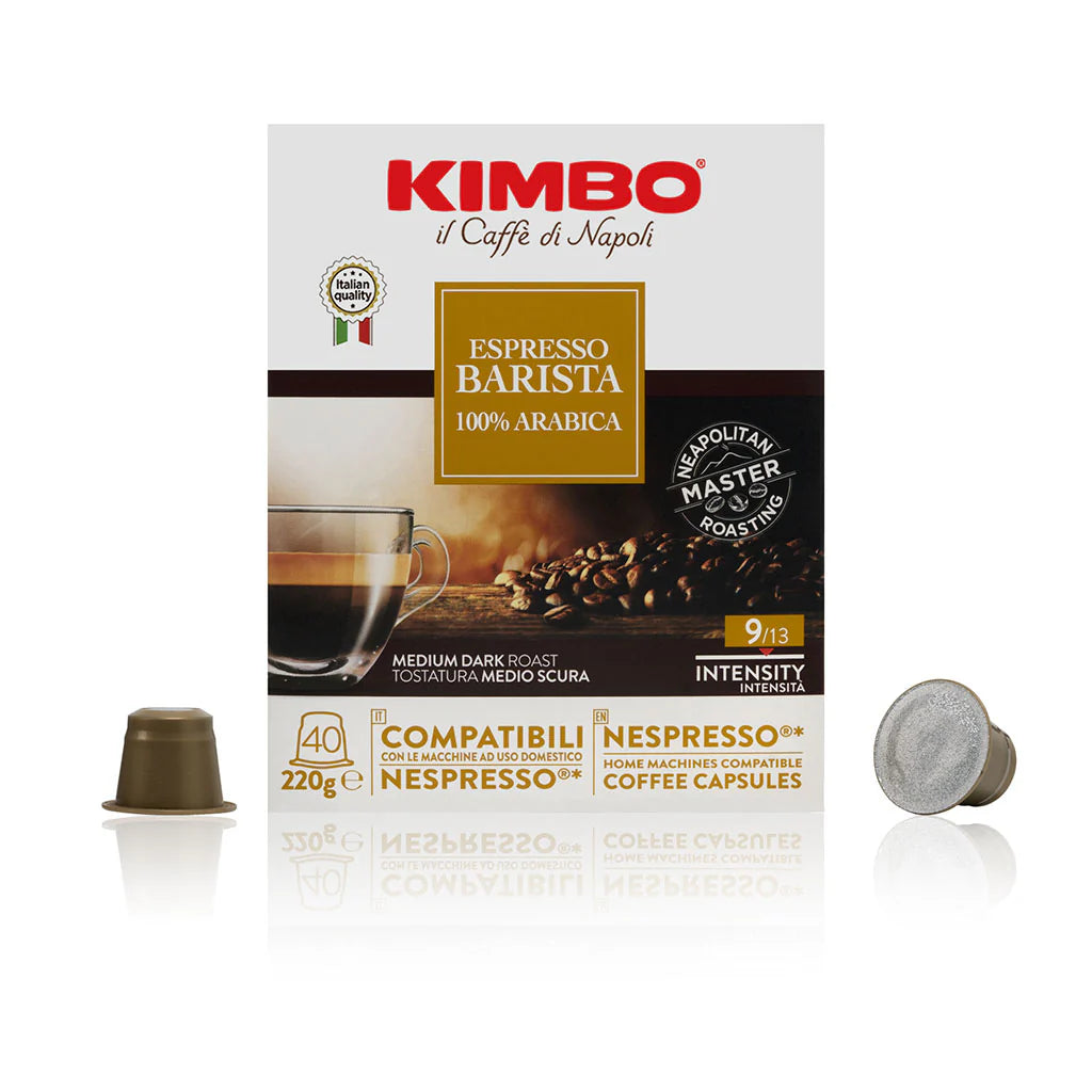 10 cápsulas compatibles *NESPRESSO Espresso Barista 100% Arabica Kimbo