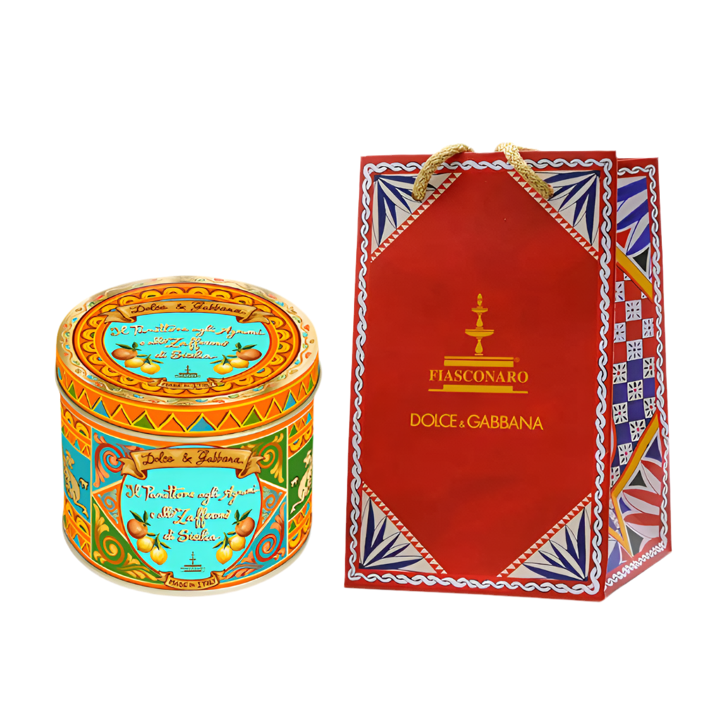 Panettone DOLCE&GABBANA Fiasconaro CÍTRICOS Y AZAFRÁN DE SICILIA 100 gr