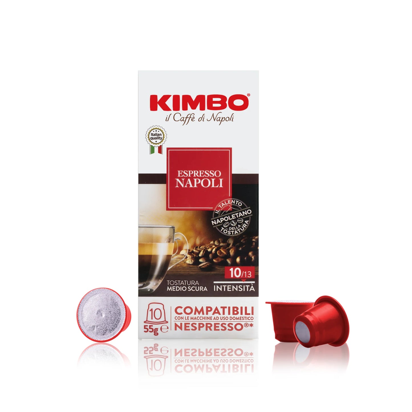 10 cápsulas compatibles *NESPRESSO Espresso Napoli Kimbo