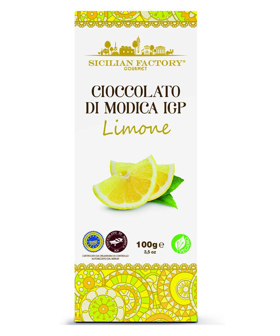 Cioccolato di Modica IGP LIMONE 100 gr Sicilian Factory