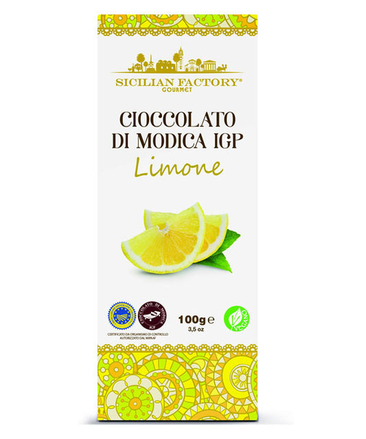 Cioccolato di Modica IGP LIMONE 100 gr Sicilian Factory