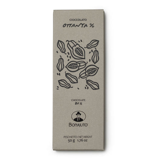 Cioccolato 80% Bonajuto 50 g