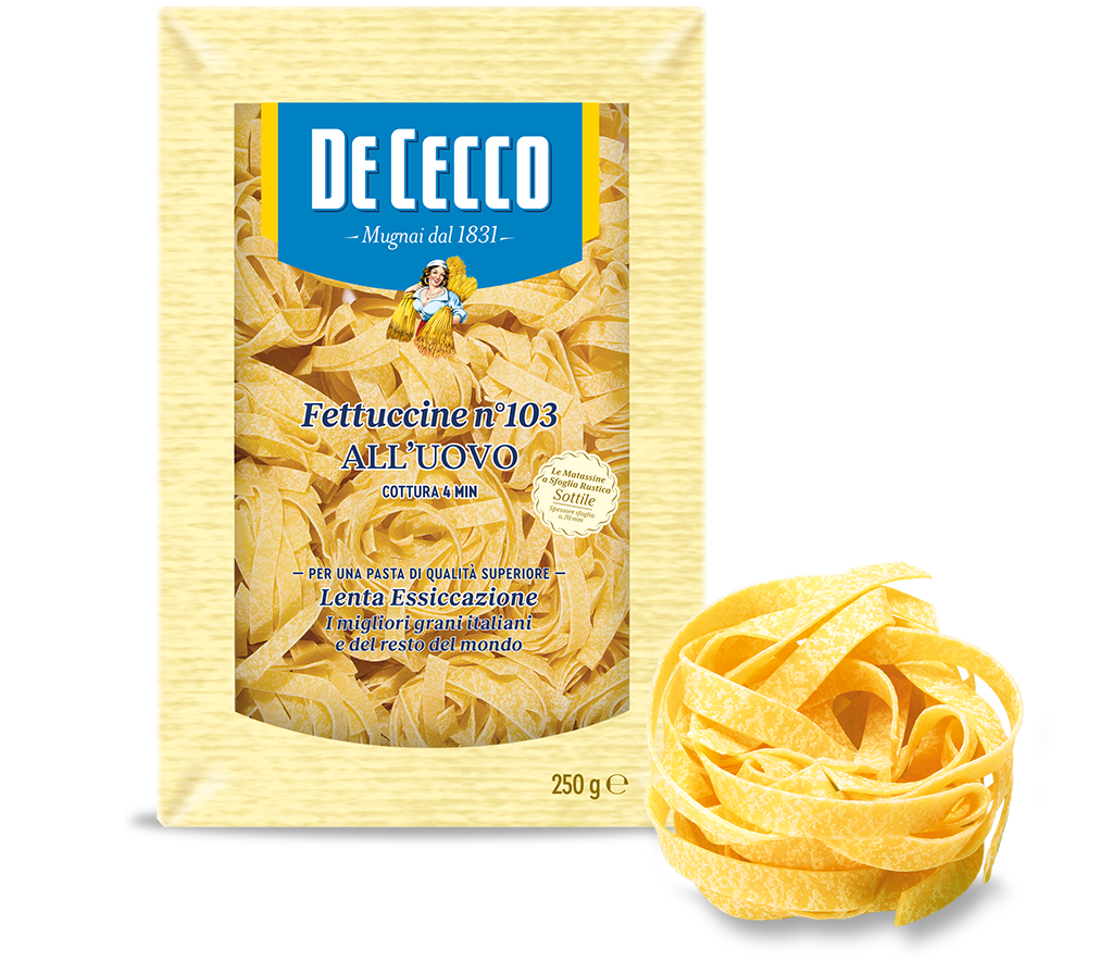 Fettuccine n°103 all'uovo 250g DeCecco