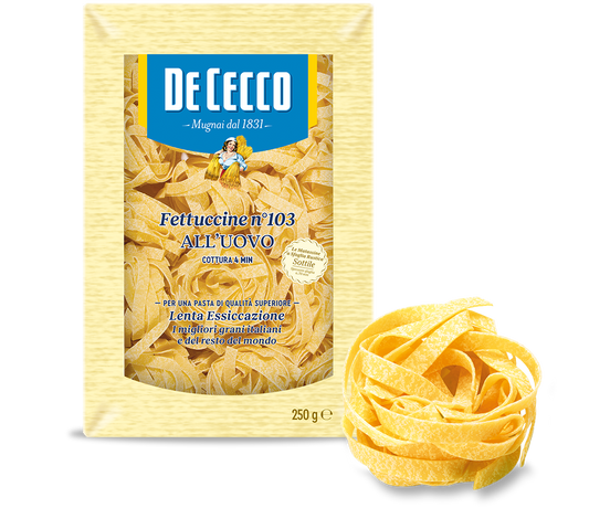 Fettuccine n°103 all'uovo 250g DeCecco