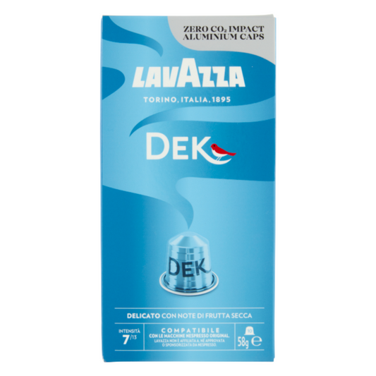 10 cápsulas compatibles *NESPRESSO Dek Lavazza