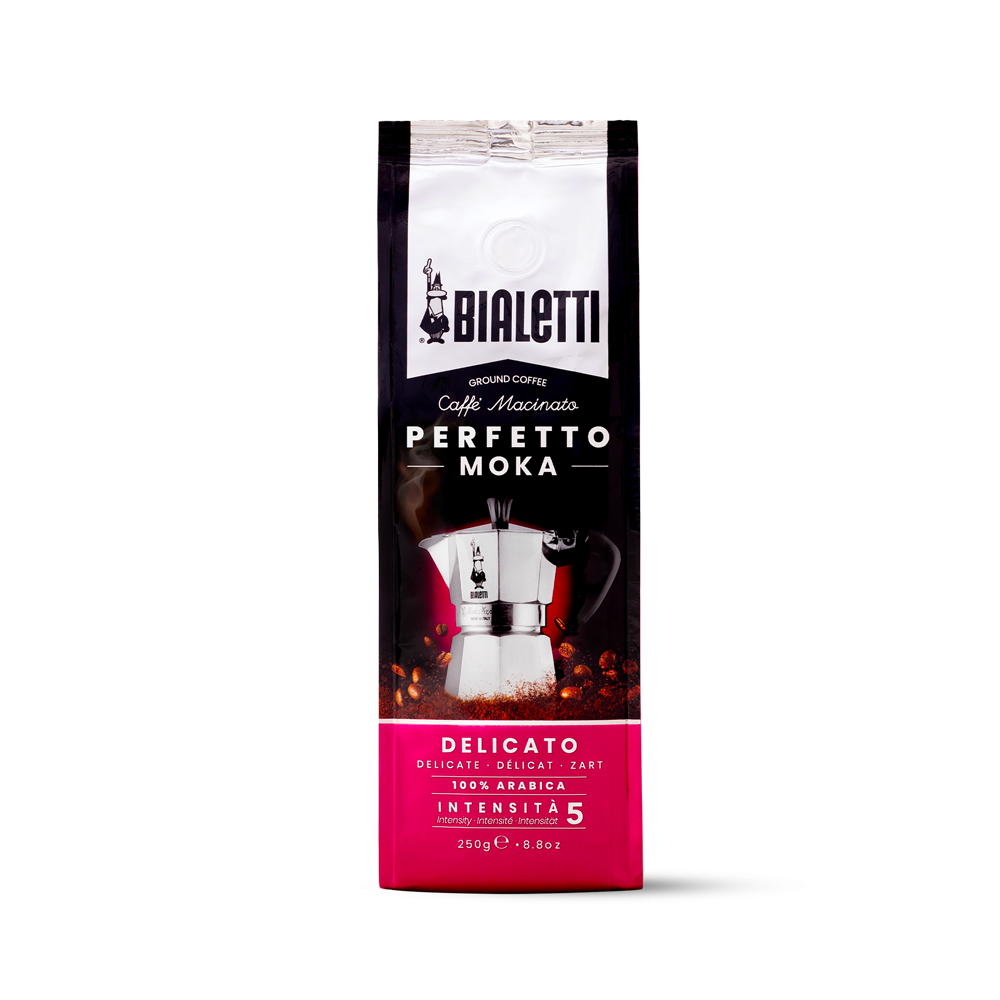 Café molido Perfetto Moka DELICATO Bialetti 250 gr