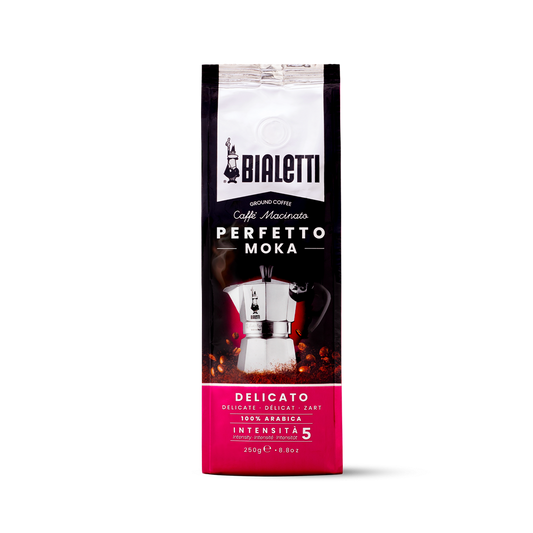 Café molido Perfetto Moka DELICATO Bialetti 250 gr