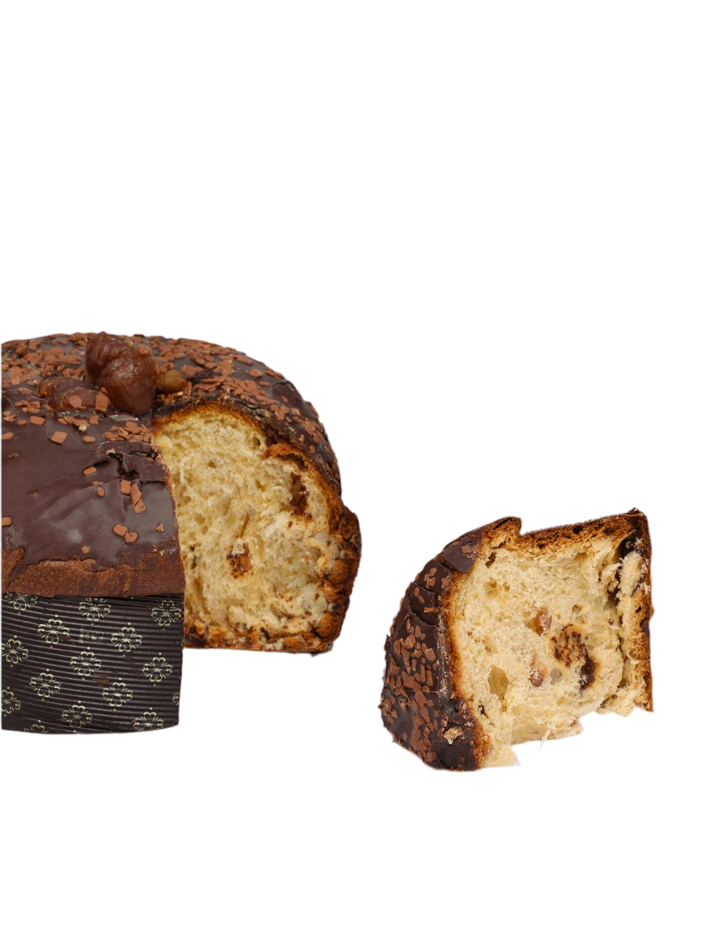 Panettone DOLCE&GABBANA Fiasconaro CON CASTAÑAS GLASEADAS Y GIANDUIA 1 kg