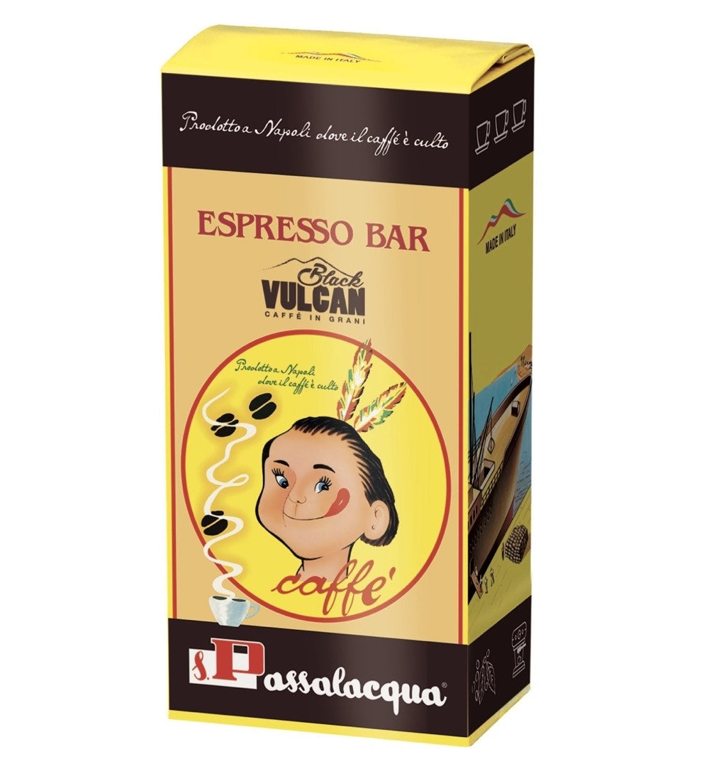 Café en grano PASSALACQUA Black Vulcan 500 gr