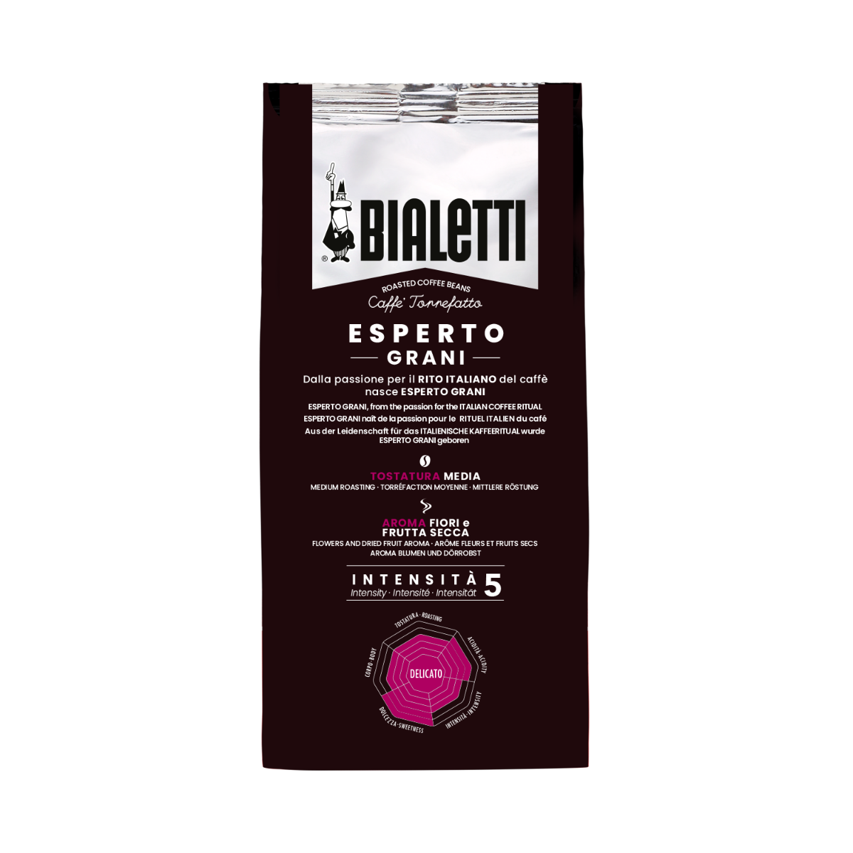 Café en grano Delicato Bialetti 500 gr