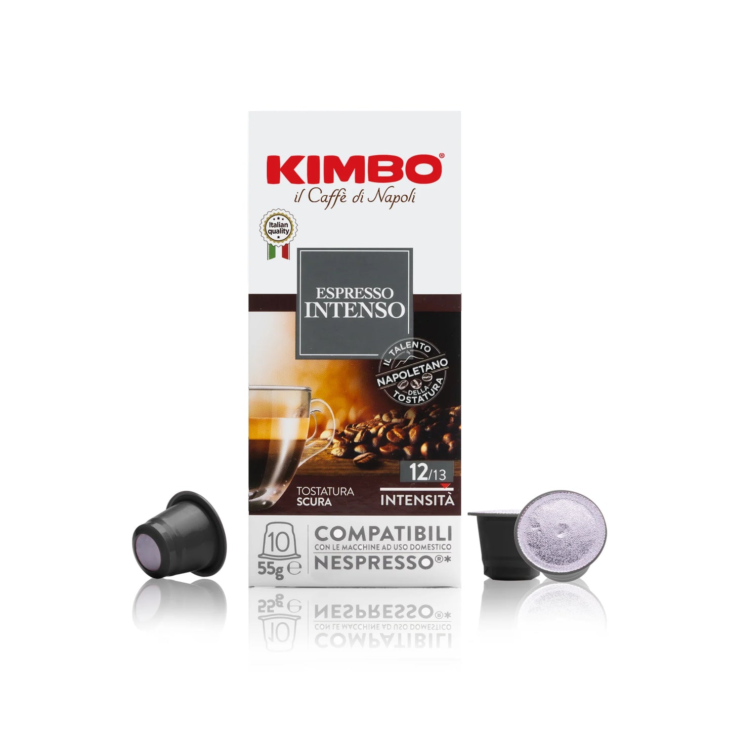 10 cápsulas compatibles *NESPRESSO Espresso Intenso Kimbo