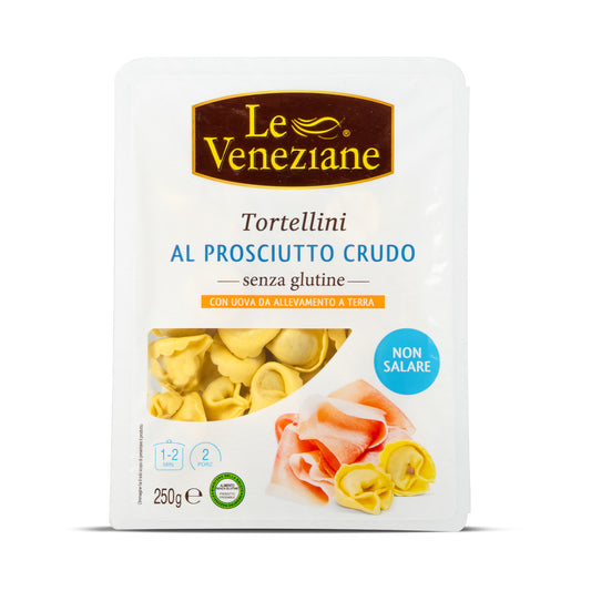 Tortellini al prosciutto crudo 250 g SIN GLUTEN Le Venezia