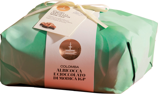 Colomba Artesanal Fiasconaro ALBARICOQUE Y CHOCOLATE NEGRO 1 kg