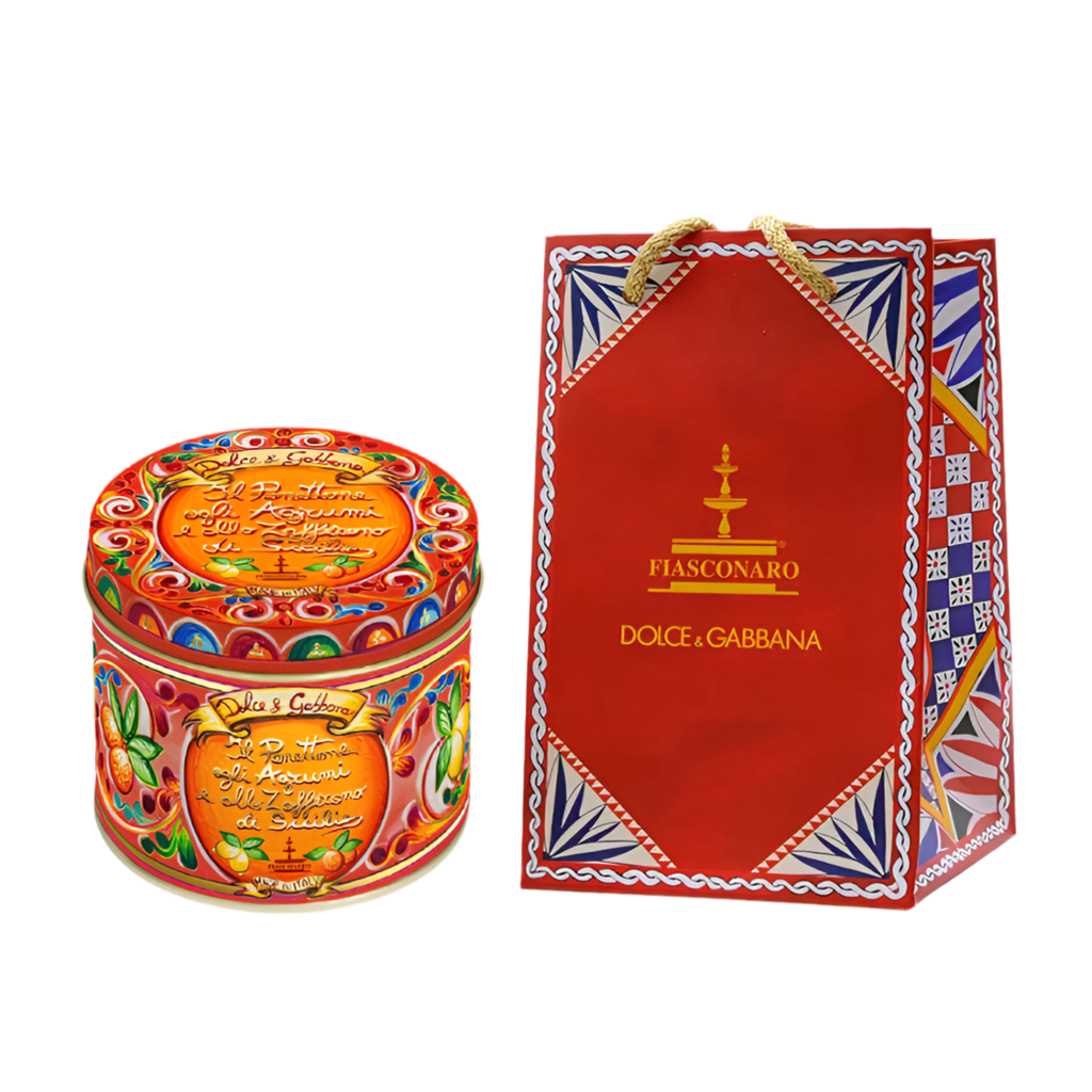 Panettone DOLCE&GABBANA Fiasconaro CÍTRICOS Y AZAFRÁN DE SICILIA 100 gr