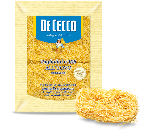 Tagliolini n° 106 all'uovo 250g DeCecco