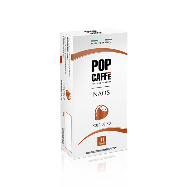 10 cápsulas NOCCIOLINO compatibles *NESPRESSO®️ Pop Caffè