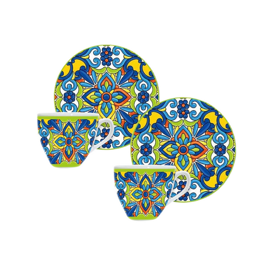 Set 2 Tazas Capuccino Lipari