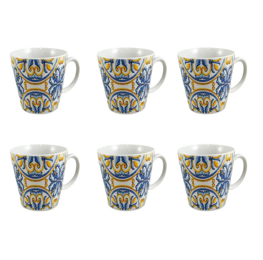 Set 6 Tazas Café Vietri