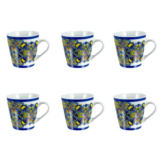 Set 6 Tazas café Lipari