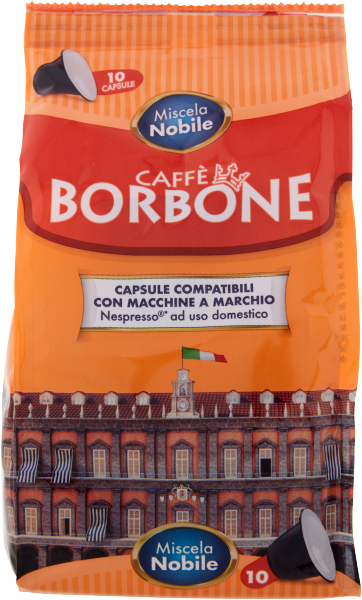 10 cápsulas compatibles *NESPRESSO Caffè Borbone NOBILE