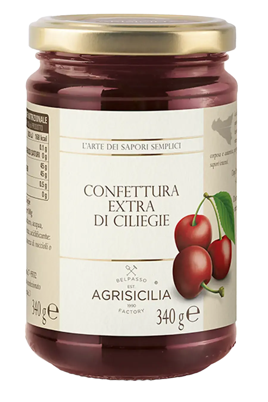 Confettura Extra di Ciliegie 340g Agrisicilia