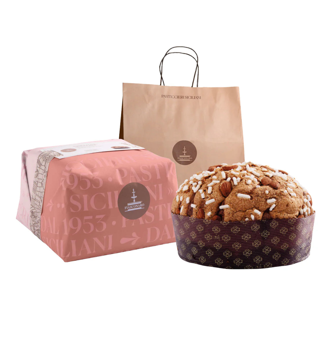 Panettone Artesanal Fiasconaro con ALMENDRAS 750 gr