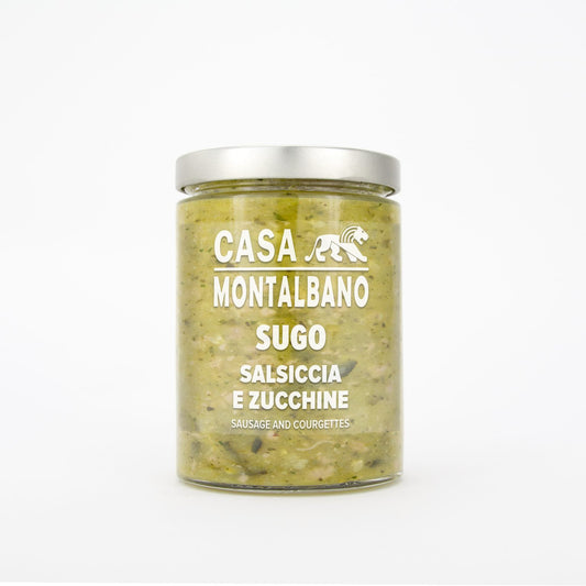 Ragù di Salsiccia e zucchine 300 gr Casa Montalbano
