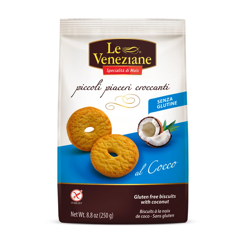 Biscotti al Cocco Le Veneziane 250 g SIN GLUTEN
