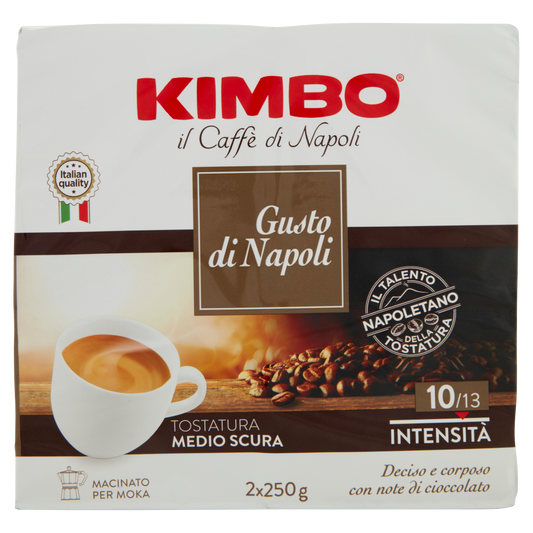 Café molido Gusto di Napoli KIMBO 2 x 250 g
