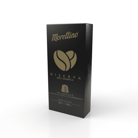 10 Cápsulas compatibles NESPRESSO* 100% Arabica Riserva Morettino