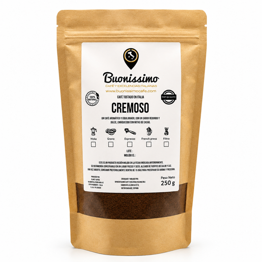 Café molido CREMOSO 250 g Buonissimo café